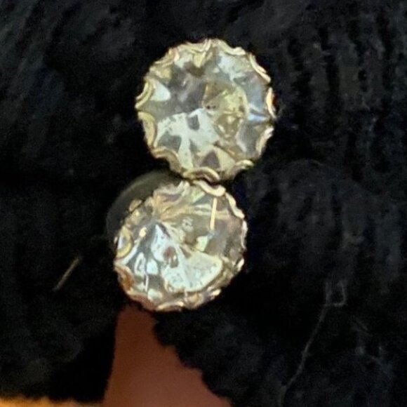 Vintage - Two Cashmere Sweaters with Removable Fur Collar and Rhinestone Accents - Picture 12 of 15